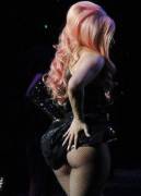 Lady Gaga Booty In Fishnet
