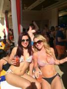 Celebrating Her Birthday In Vegas With Her Busty Friend