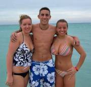 Lucky Guy At The Beach