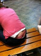 Pink Whale Tail Spotted On A Public Bench