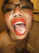 Big Mouthful And Glasses