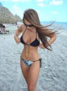Busty Fit At The Beach