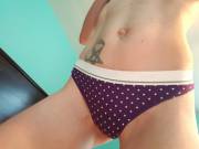 [Selling] Fun Girl Who Gets Dirty, 35&Amp;#36 For My Cotton Polka-Dot Thong!