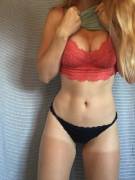 [Selling][Gusset Peek] Hippie Blondie Selling Navy Blue Thong