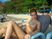 Topless At The Beach