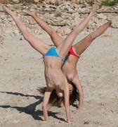 Double Y Handstand.