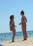 Cute Teens On The Beach