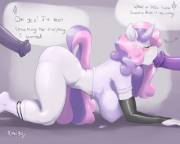 Sweetie Bell Becoming Quite The Tramp(Artist Plankboy)