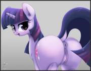 Twilight Sparkle Presenting [Ponut] (Artist:kinkypinkie)