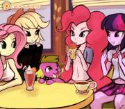 Pinkie Pie Breast Expansion [Animated Equestria_Girls] (Artist:lumineko)