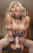 First Try At Making Captions - Bimbo Whore / Sissy Cumslut / Sissy Cum Dump