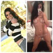 Hot Brunette Girl On/Off