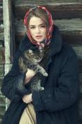 Girl With A Cat (Russian)