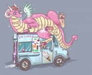 Would You Like To Try The New Dragon Flavoured Ice Cream?