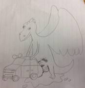 I Doodled This In A Friends Notebook While He Was Away.