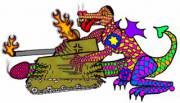 Jewish Dragon Takes Its Revenge On A German Panzer