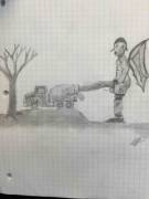 Goblin/Dragon On Cement Truck