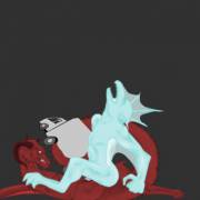 Red And Silver Dragons Dp A Butch Delivery Truck.