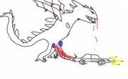 Pro Art Of Dragon Having Nice Time With Car