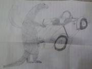 Just A Dragon Face-Fucking A Car