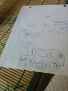 A Friend Drew This For Me. (Bonus: Phallic Trumpet)