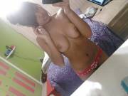 Topless Selfie
