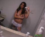 Topless Teen Selfie