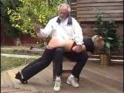 Rubbing Her Spanked Bottom