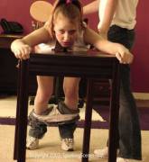 Her Jeans And Panties Scrunched Down Around Her Ankles [F/F]