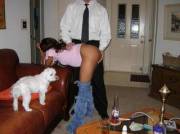 She's Embarrassed.  Is The Dog Showing Sympathy?