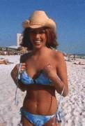 Sexy Cowgirl On The Beach [Gif] (Also Posted To /R/Ladiesinblue)