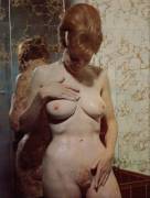 Vintage Redhead Lathered Up