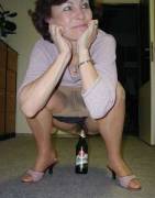 Well, That's One Way To Enjoy A Beer...