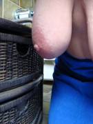 My Saggys In The Bathroom