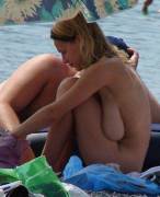 Hanging Low On The Beach!