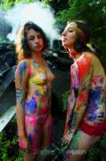 Body Paint And Smoke