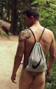 Just A Naked Man &Amp;Amp;Amp; His Bag