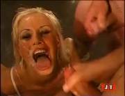 Blonde Drowning In Cum