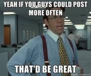 The Posts Were Going Strong Then Just Died...