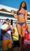 Rob Gronkowski Gets Crazy Judging Bikini Contest In S. Carolina