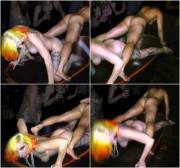 Nina La Voix And Evelyn Vinyl Doing Naked Pushups Over A Bathtub Full Of Gin At Wasabassco’s ...