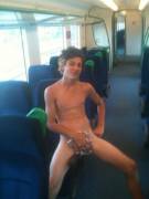 It's Fine, Perfectly Normal Being Naked On A Train. Now Pose For Me.