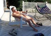 Sunbathing On The Deck