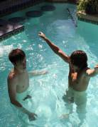 Skinny Dipping In Pool