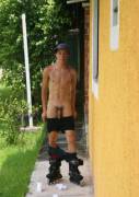 No, Seriously, You Don't Have To Wear Shorts Or Shirts When Roller Blading. Take ...