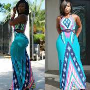 Tipical Girl From West Africa, In Modern African Couture.