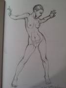 [Oc] Nude Sketch By Paulina Vassileva