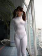 Asian Beauty In White. (X-Post /R/Asianpokies)