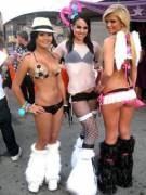 Who Could Go Wrong With A Fedora, Fishnets, And Angel Wings?