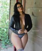 Leather Jacket And Glasses